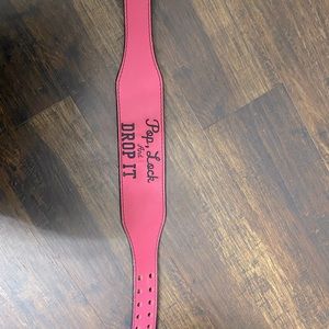 Cardillo pink weightlifting belt